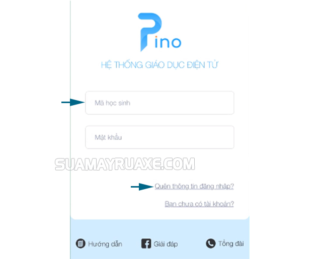 Mở ứng dụng PINO